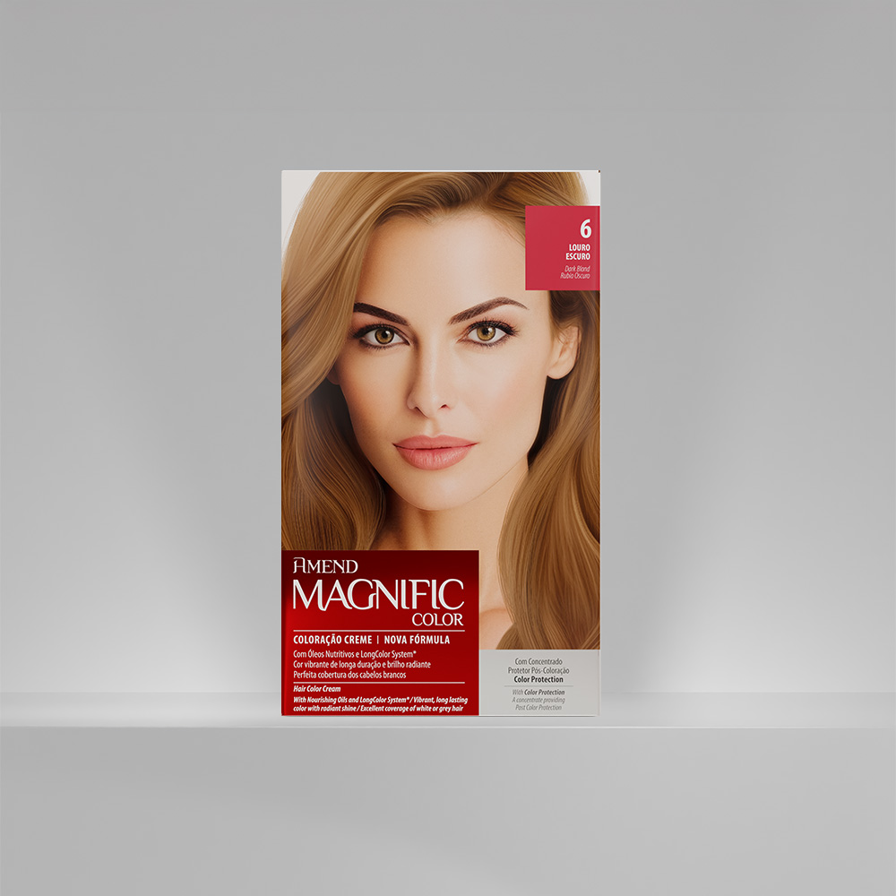 Kit Coloração Amend Magnific Color 6.0 Louro Escuro image number 1